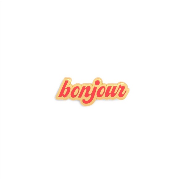 ban.do Accessories - 🚫SOLD🚫 Bando Bonjour Enamel Pin
